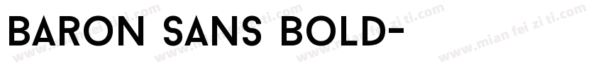 Baron Sans Bold字体转换